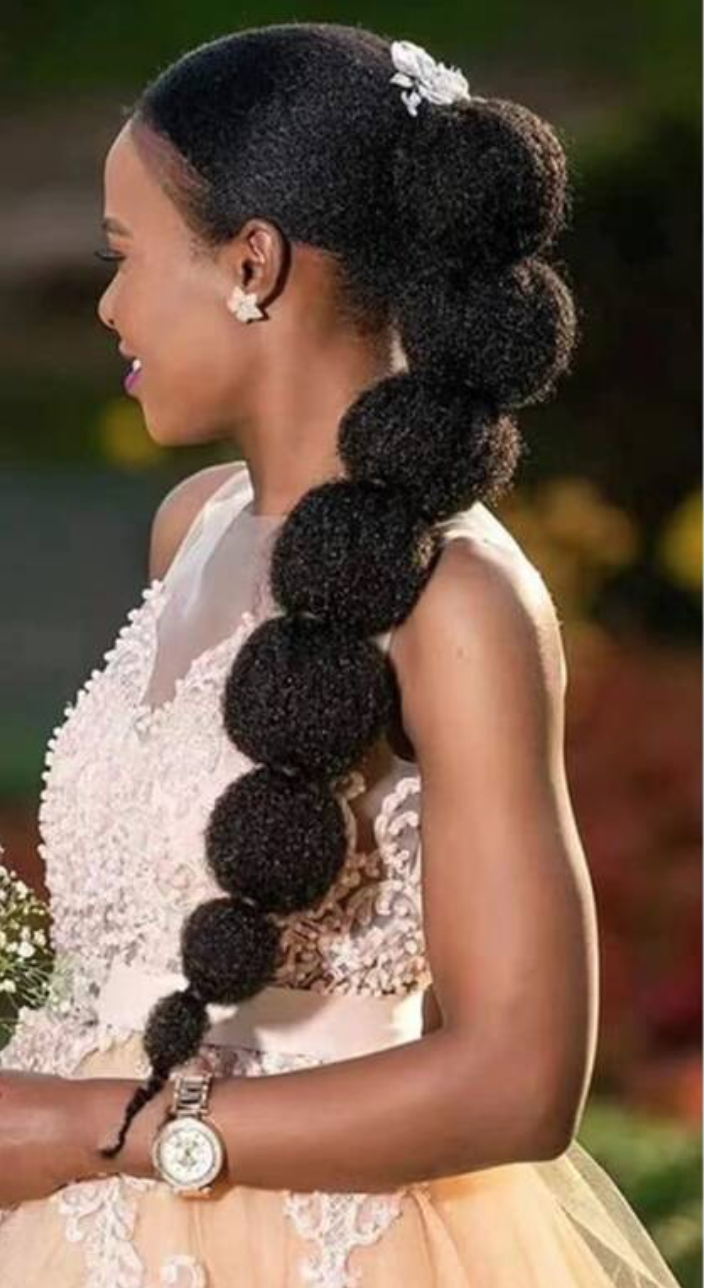 Wedding ponytail