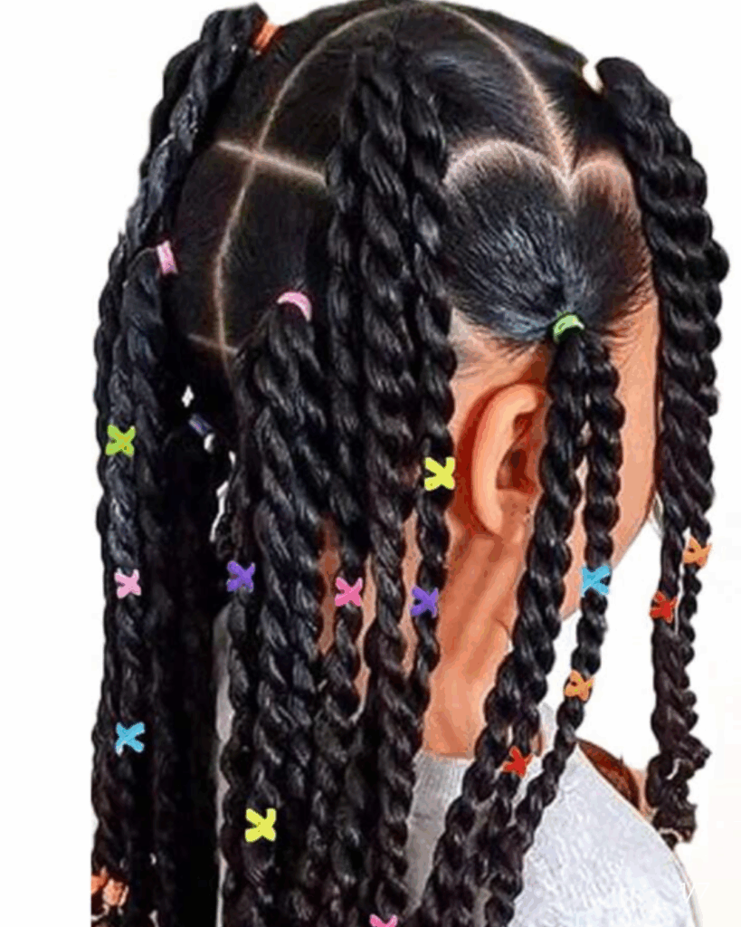 Twist braids for kids