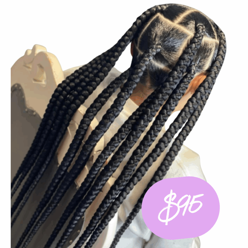 Jumbo Braids near me Knotless Braids near me