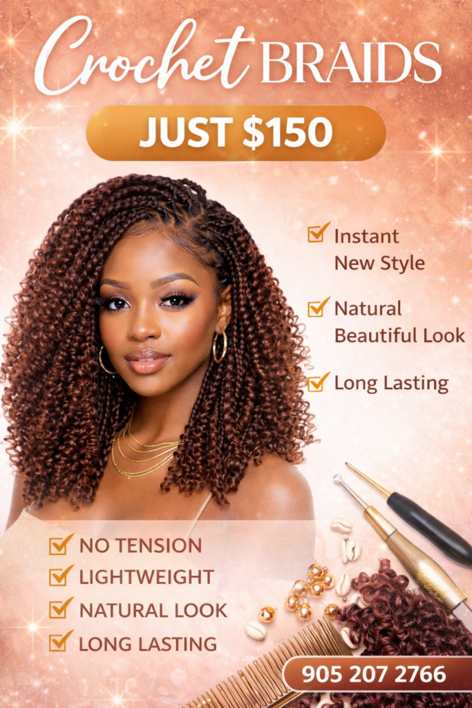 Get the best hair braiding deals in Toronto with KDO By Chantou Hair Braiding Suite