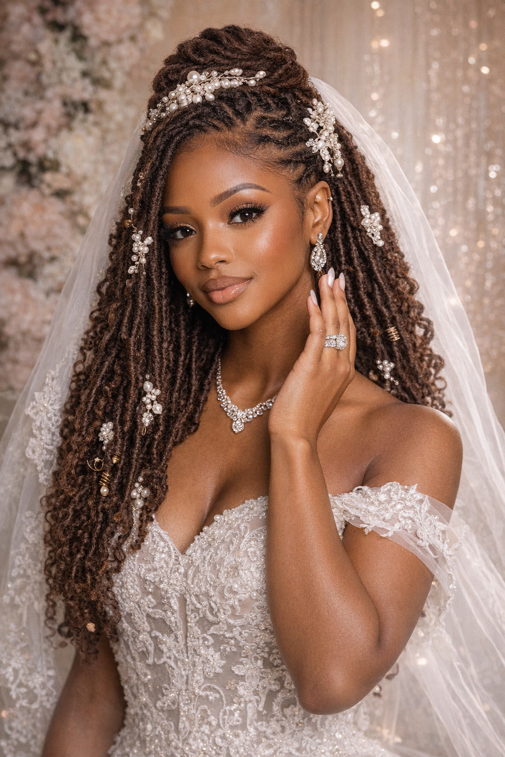 Breathtaking Bridal Locs style