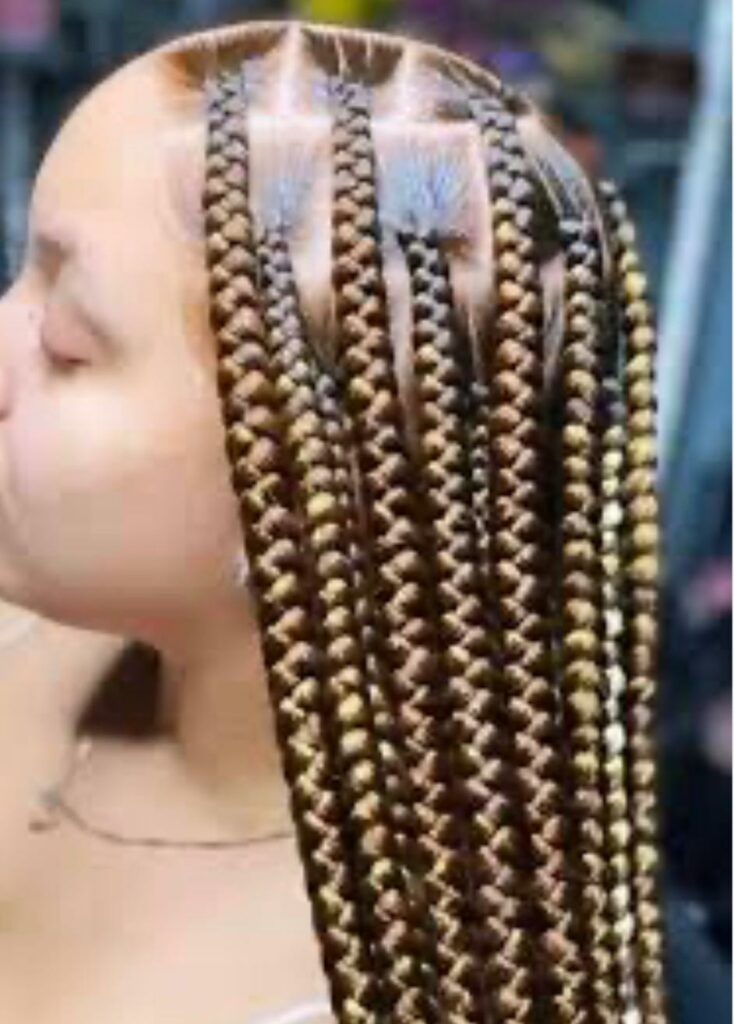 Large Knotless braids for affordable price in toronto